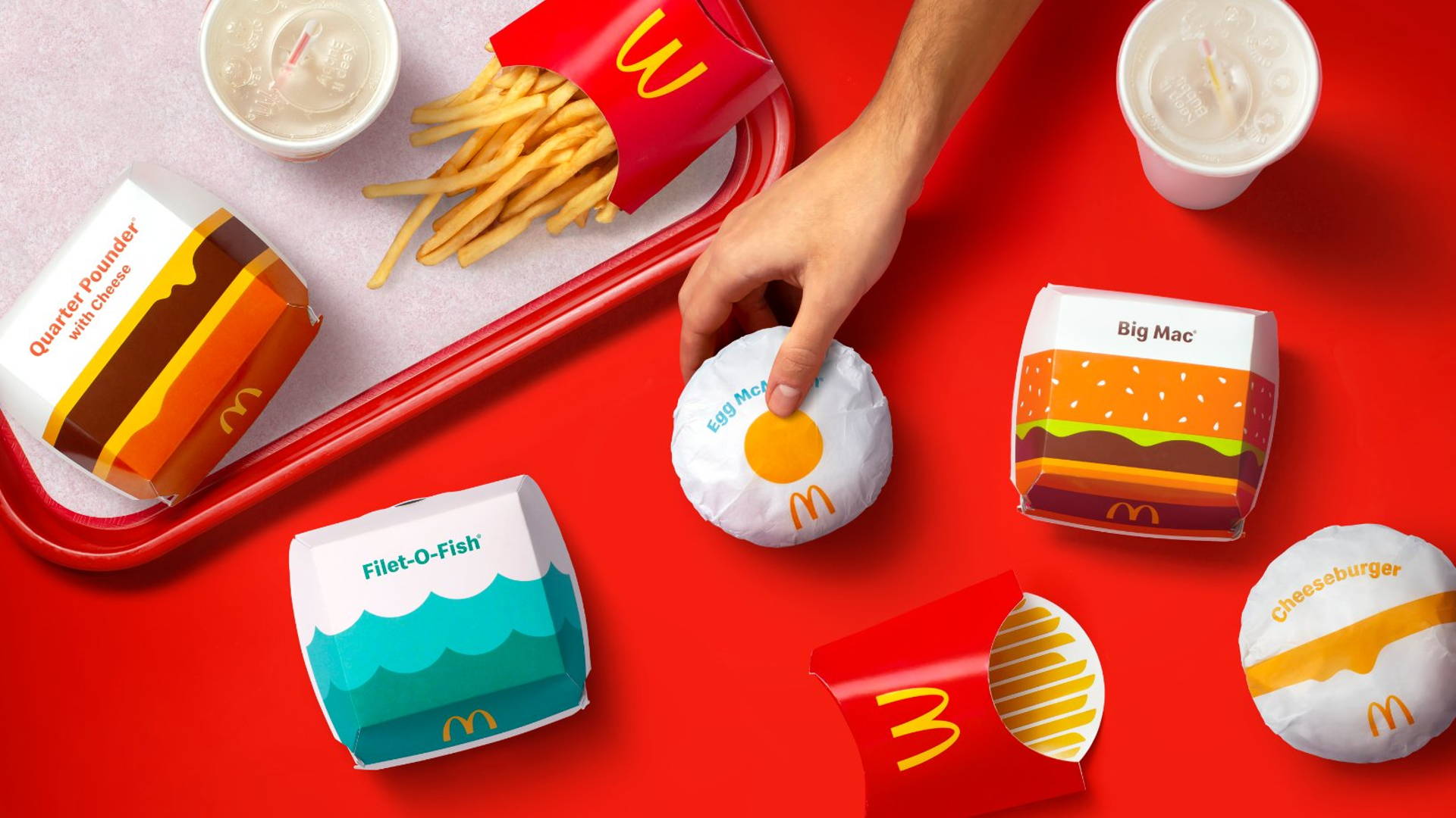 Herontwerp verpakking McDonald's: grote rol vouwkarton